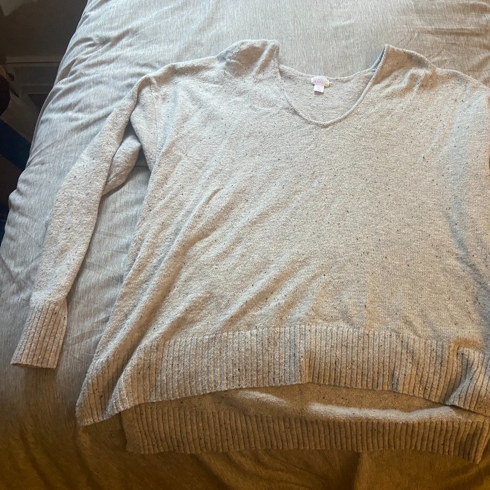 Grey speckled sweater
